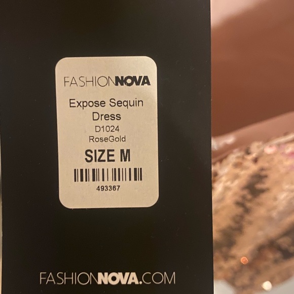 Fashion Nova Expose Sequin Dress Size: M - Picture 6 of 9